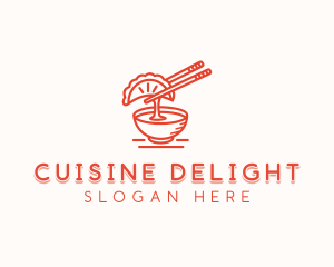 Gyoza Culinary Cooking logo design