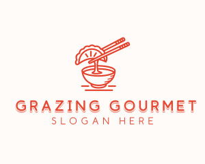 Gyoza Culinary Cooking logo design