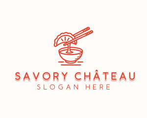 Gyoza Culinary Cooking logo design