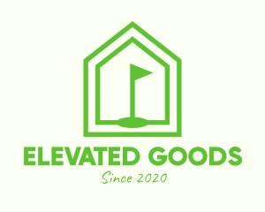 Green Home Golf Course logo design