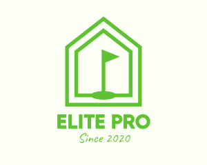 Green Home Golf Course logo design