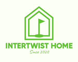 Green Home Golf Course logo design