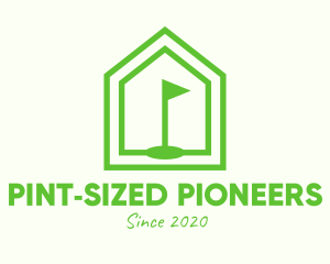 Green Home Golf Course logo design