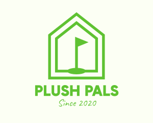 Green Home Golf Course logo design