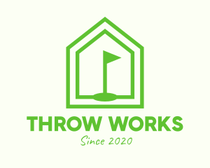 Green Home Golf Course logo design