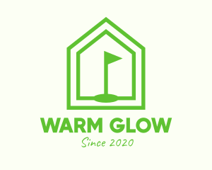 Green Home Golf Course logo design