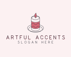 Spa Candle Decoration  logo design