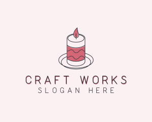 Spa Candle Decoration  logo design