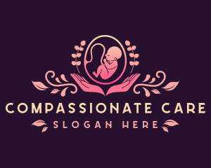 Baby Embryo Prenatal Care logo design