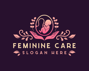 Baby Embryo Prenatal Care logo design