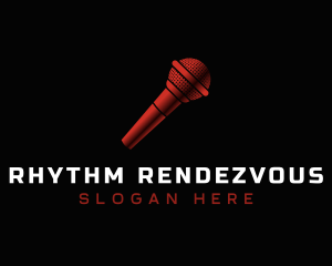 Karaoke Audio Microphone logo design