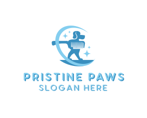 Dog Comb Grooming logo