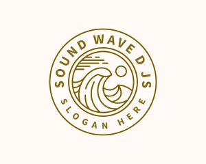 Sun Waves Resort logo design