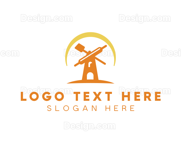 Spatula Rolling Pin Windmill Logo