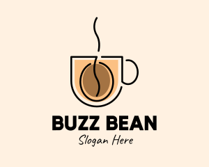 Robusta Coffee Cup logo design