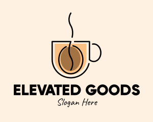 Robusta Coffee Cup logo design