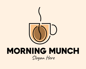 Robusta Coffee Cup logo design