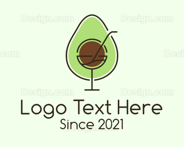 Avocado Juice Drink Logo