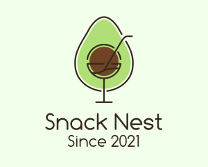 Avocado Juice Drink logo design