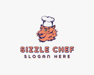 Tiger Chef Cook logo design