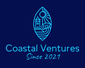 Lighthouse Coastal Landmark logo design