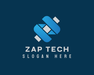 Metal Tech Letter Z  logo design