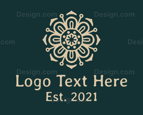 Floral Mandala Decor Logo