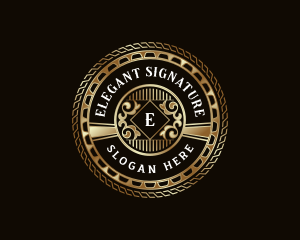 Luxury Art Deco logo design