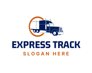 Transport Vehicle Freight Truck logo design