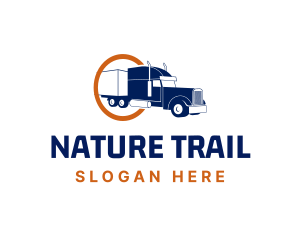 Transport Vehicle Freight Truck logo design