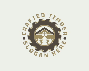 Lumberjack Cabin Carpentry logo design