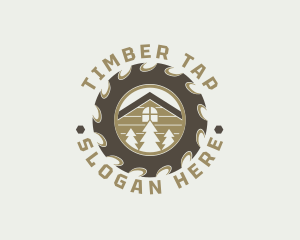 Lumberjack Cabin Carpentry logo design