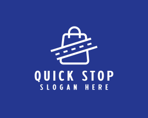 Road Shopping Bag logo design