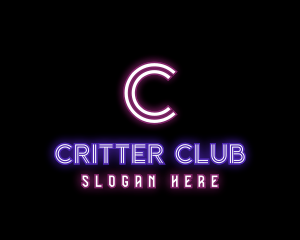 Neon Lights Nightclub logo design