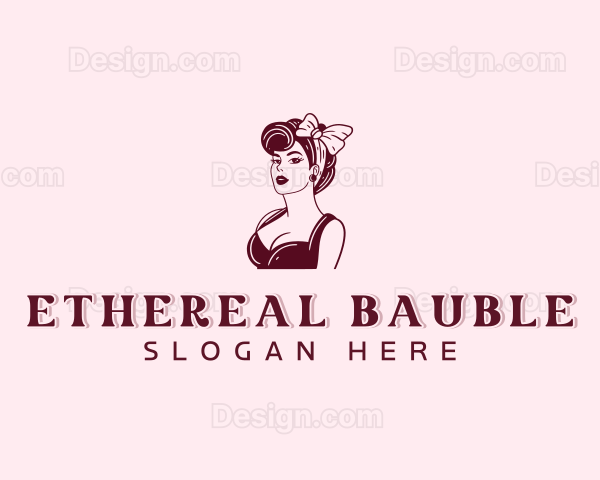 Pinup Lady Beauty Logo