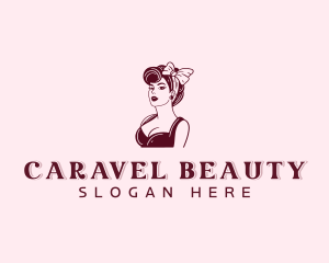 Pinup Lady Beauty logo design