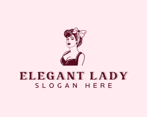 Pinup Lady Beauty logo design