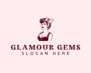 Pinup Lady Beauty logo design