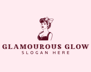 Pinup Lady Beauty logo design