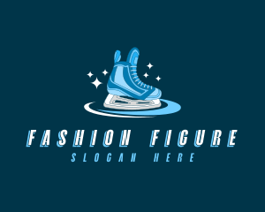 Ice Skating Shoe logo design