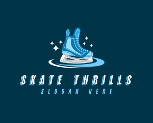 Ice Skating Shoe logo design