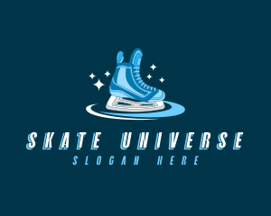 Ice Skating Shoe logo design