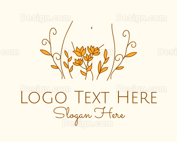 Floral Feminine Body Logo