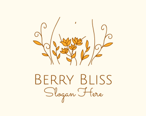 Floral Feminine Body logo design