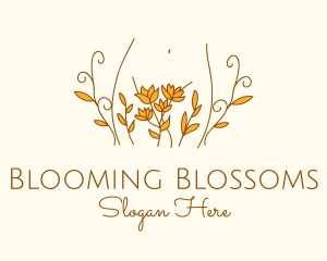 Floral Feminine Body logo design