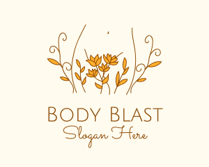 Floral Feminine Body logo design