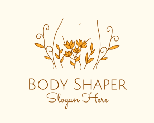 Floral Feminine Body logo design