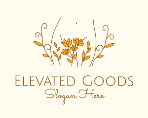 Floral Feminine Body logo design