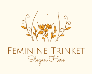 Floral Feminine Body logo design