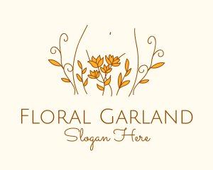 Floral Feminine Body logo design